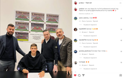 Torino Primavera, Gineitis firma il suo primo contratto da professionista