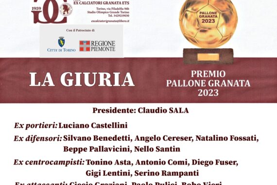 Torino, nasce il premio “Pallone Granata”. Sala, Pulici e Graziani in giuria
